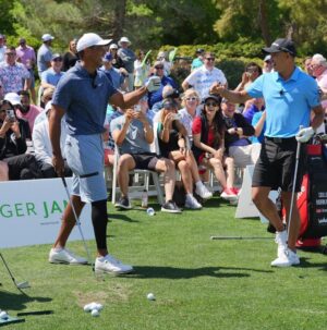 Tiger Woods Instagram - Had a great time at the course today with @collin_morikawa at #TigerJam. Thank you for coming out and supporting @tgrfound!