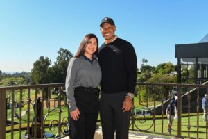Tiger Woods Instagram - I always enjoy meeting new students of our @tgrfound programs. What a great day at Riv hanging out with Karina. Keep up all of your hard work!