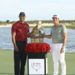 Tiger Woods Instagram - Congratulations to @viktor_hovland on a great win at the #HeroWorldChallenge. Thank you to our partner @heromotocorp and everyone who supported this tournament and @tgrfound. It was great to be back!
