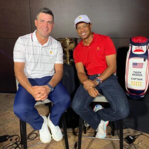 Tiger Woods Instagram - Pumped to have @gary.woodland, @tonyfinaugolf, @preedgolf and me 😁 on the team. Thanks to Wood for coming out tonight. We’re ready!