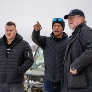 Tiger Woods Instagram - Temps were low but excitement is high at Trout National. Highlights from another great visit with @tigerwoods and @tgr.design as we continue to make forward progress on the course.