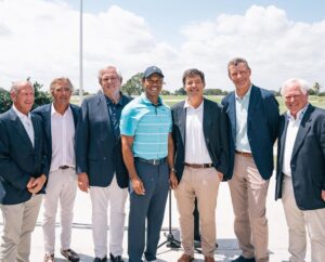 Tiger Woods Instagram - I was excited to hit the first tee shot at The Park, a public golf course for the community of West Palm Beach to enjoy. This course became possible due to many donors that I am honored to be a part of this project with. Opening soon!