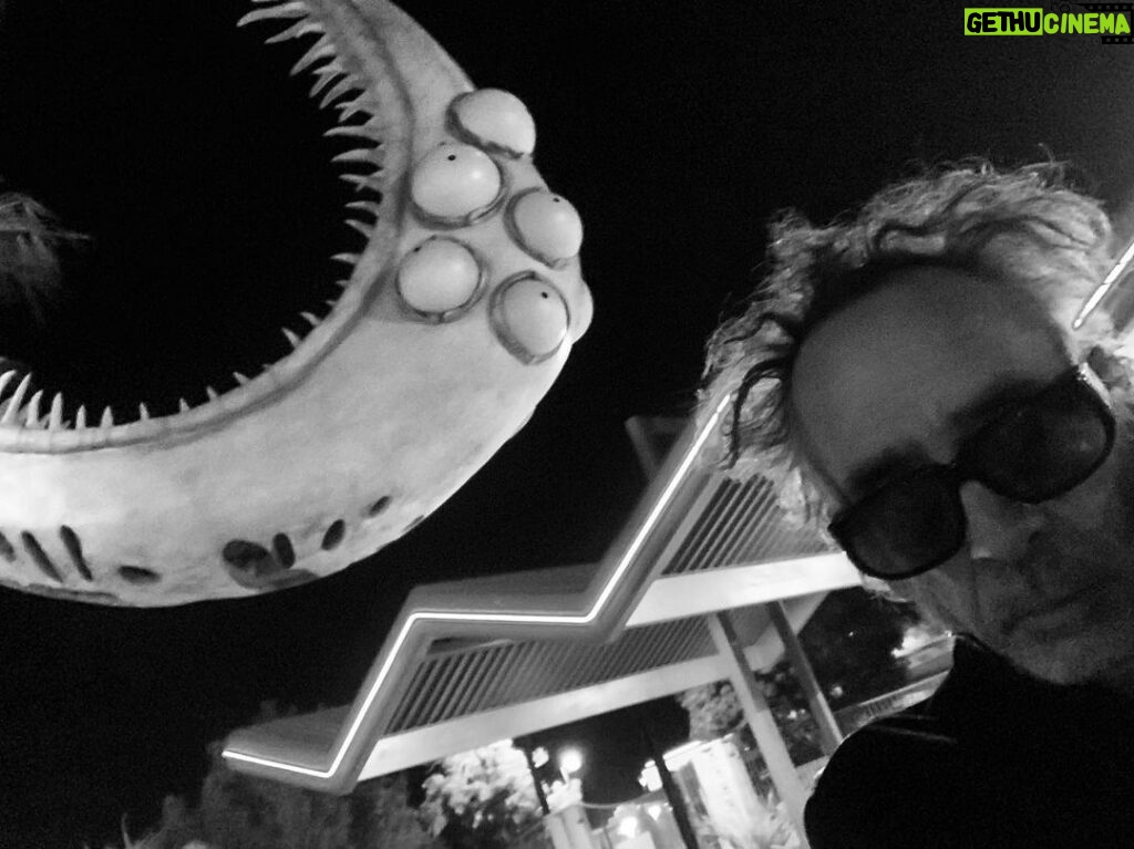 Tim Burton Instagram - the thing has landed The Neon Museum