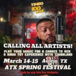Timbaland Instagram – 🔥🔥TAP IN! Only a few slots left 🎟️I’m looking for the best artists in Austin TX during SXSW to play their music for me for a chance to win your own Room 757 Performance Video with the 

For artists interested, link in my bio.