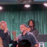 Timbaland Instagram - Man this moment rite here is everything to me !!!! If anybody know me @drdre is my hero !!!!!! What a night!!! 🤯🤯🤯🤯