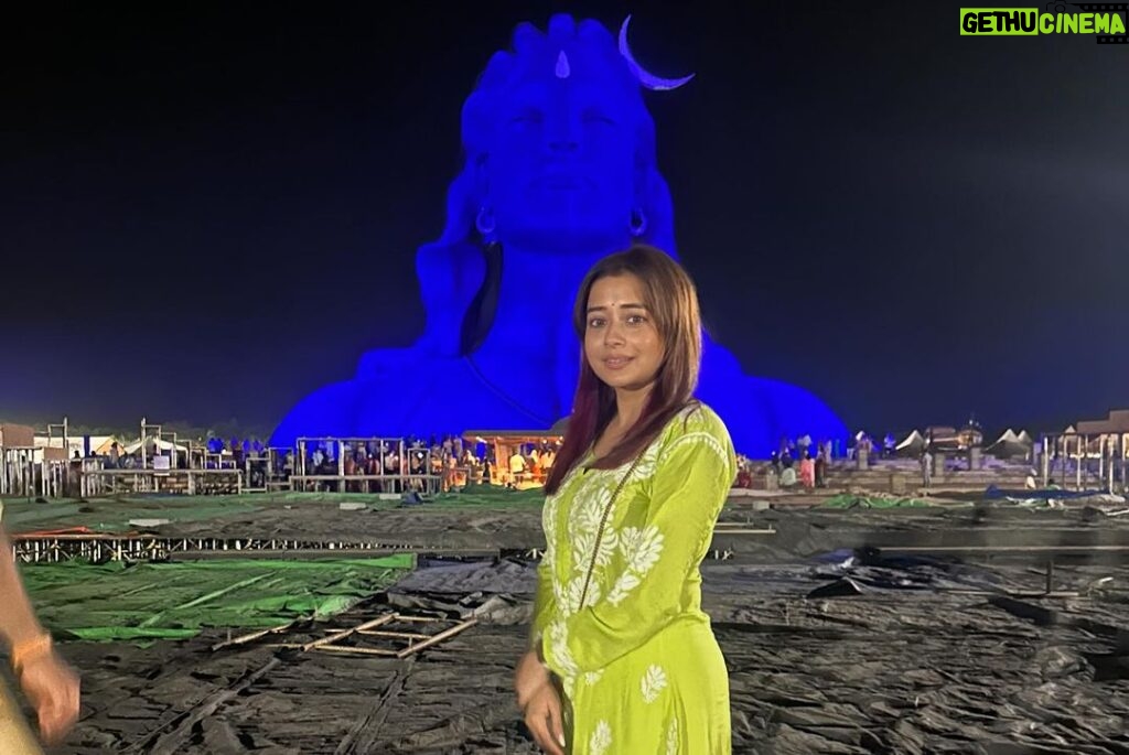 Tina Datta Instagram - On the sacred occasion of Mahashivratri, immerse yourself in the Divine energy that flows from the cosmic dance of Lord Shiva .. May the auspicious vibes of this occasion bring serenity, prosperity, and spiritual awakening in our lives.. Har Har Mahadev . . . #shiva #ShivaGirlForever #LoveForShiva Adiyogi Coimbatore