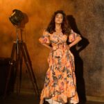 Tina Datta Instagram - A little orange, a little hues 🧡 it’s the weekend, so there can’t be any blues🥳 It’s fun playing the enchanting game of lights and shadows, where darkness embraces illumination, where every moment unveils a captivating dance of contrasts, casting a spell of intrigue and mystique✨ . . #lookbook #fashion #style #instadaily #instagood #TinaKaStyle #tinadatta