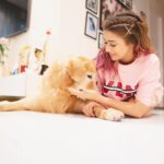 Tina Datta Instagram - Dinn hai Sunday, 🌞🌻⭐️ bahar hai light 💡 iss cutie ka saath ho toh lagta hai sab kuch alright 🤍 my lil sunshine makes my everyday oh so bright! 🦮🐕 . . @brunoranidatta #sundayfunday #sundayvibes #fyp #dogsofinstagram #petlovers #tinadatta