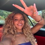 Tinashe Instagram - driving w/ no headlights