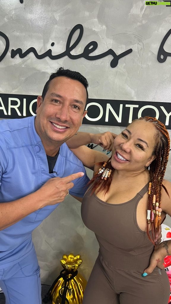 Tiny Harris Instagram - Ok guys so I told u on live the other day I would post my teeth & I’m more than happy with my results of my teeth. Not only did I get a new beautiful #Billiondollarsmile but I had some many other things to correct & @drmariomontoya & his team did an amazing job. He truly is the man here! I would recommend him over & over again.. thanks for everything..🥰🫶🏼🙌🏽 Braids @jazzybraidzatl Braiding Hair @adorningimpact