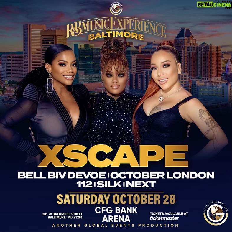 Tiny Harris Instagram - 🗣️Just Announced 💥 🔥Baltimore we told you we were bring the Experience @baltimorearena get ready to party with @officialxscape @officialbellbivdevoe @theofficial112 @thegroupsilk @thegroupnext_ @octobertheking Tickets @ticketmaster Monday at 10AM It’s not a concert it’s an Experience #anotherglobaleventsproduction Baltimore, Maryland