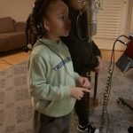 Tiny Harris Instagram - This was the making of @heiressdharris recording the hook to Live Your Life. I love how she trying to get the Rihanna accent lol. & her good buddy @Kams.kronicles giving her some good energy & a few pointers cause she's a singing lil something too. She sung a few Ayeeee wit Heiry. Gotta love & support the kids! God sister @sarais_world in the cut for support as well.