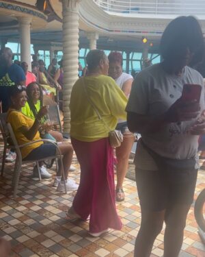 Tisha Campbell Instagram - On an extended Mother’s Day vacation with my mom!!! She is cutting UP on the @flyjocktomjoyner cruise