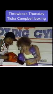 Tisha Campbell Instagram - It’s throwback Thursday y’all. #brickcity forever Miss ya coach @terryclaybon Proud Product of my dad! And big ups to @llcoolj I would play Rock the Bells would get me hyped before I sparred salute!!!