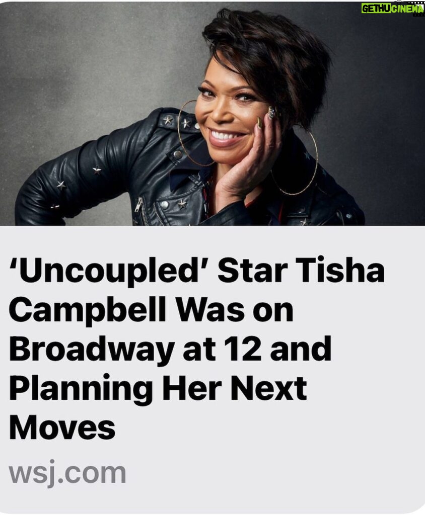 Tisha Campbell Instagram - Check out the full #wallstreetjournal article @wsj dot com @uncouplednetflix premieres JULY 29th can’t wait for y’all to see! Created by #darrenstar and #jeffreyrichman who brought you Sex In The City and Modern Family! Starring an award winning CAST @nph myself @emersonbrooks @brooksashmanskas @mgh_8 @tucwatkins LETS GO!!!!