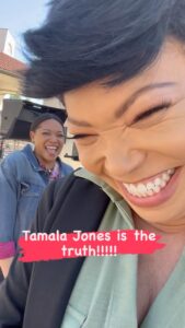 Tisha Campbell Instagram - I love that I finally get to work with ppl I’ve known for FOREVER!!! Miss @tamjones1 Andddddd she’s producing the film!