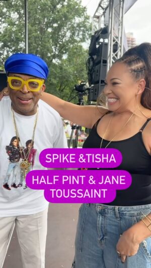 Tisha Campbell Instagram - Awwww this was so cool! So glad I had a chance to go to #brooklyn to surprise  @officialspikelee at the #michaeljacksonandprince block party before I hopped on the plane. #schooldazemovie was the 2nd film I’d ever done. I was 18 years old. I will FOREVER be grateful to you Spike Much love fam!!!!!!