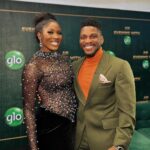 Tobi Bakre Instagram - A beautiful evening with @globacomlimited Your green carpet hosting reporting for duty Outfit by @revesclothingco