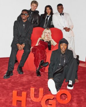 Tobi Brown Instagram - Humbled. Honoured. Grateful. 

Thank you @hugo_official for having me at the BRITs and allowing me to meet a lovely group of people 🫶🏿