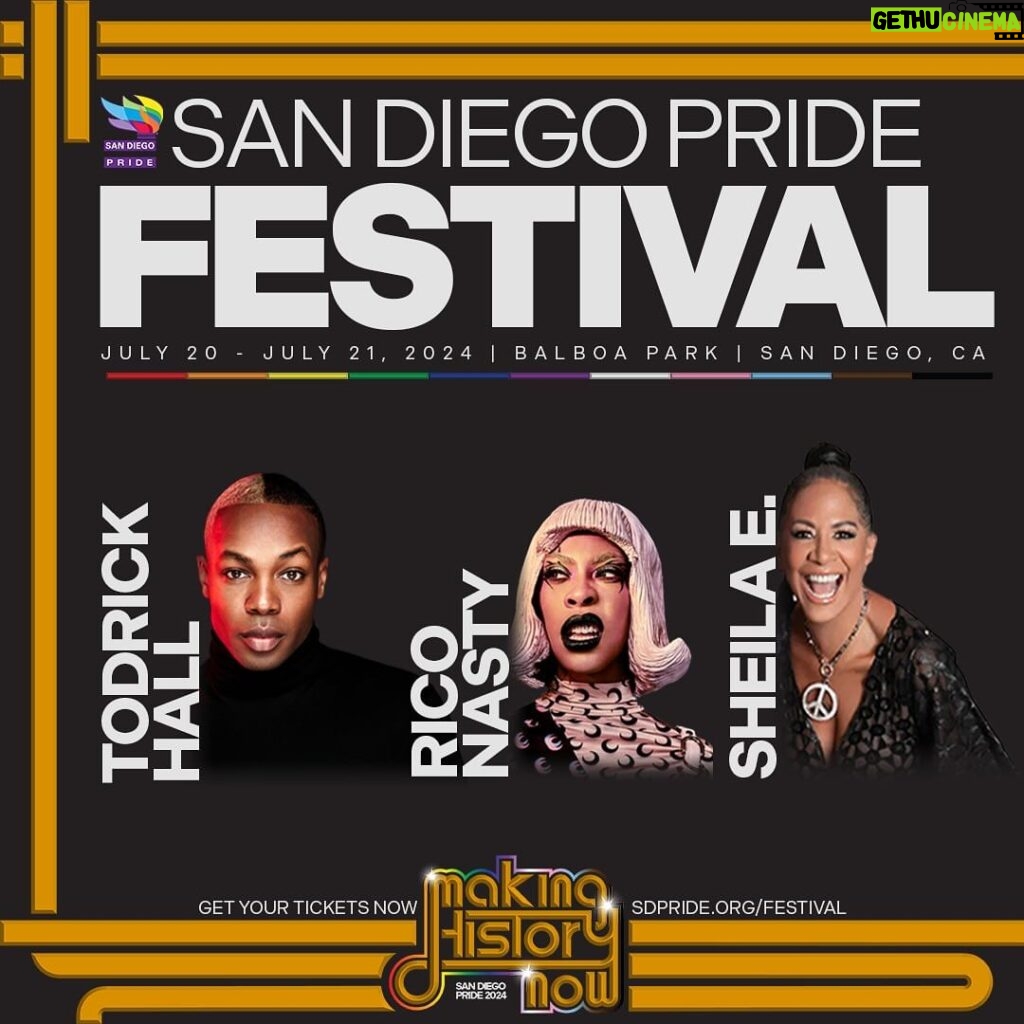 Todrick Hall Instagram - Guess who’s headlining San Diego pride July 20!?!?!? It means so much to me to be taking the stage with these iconic queens of color! Let’s go!!!