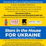 Tom Cavanagh Instagram - Join us. #BroadwayCares @rescueorg @starsinthehouse 🇺🇦 For Ukraine 🇺🇦