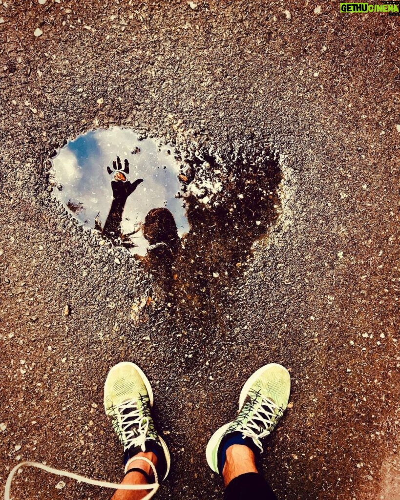 Tom Cavanagh Instagram - heart / puddle. 💙