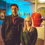 Tom Ellis Instagram – Little #bts photo from @joshstyle of myself and the effervescent @rachaelharris shooting a scene for #Luciferseason5B 
What are we looking at I wonder ?😈