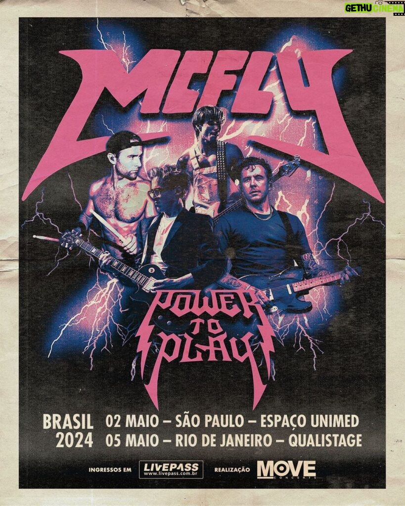 Tom Fletcher Instagram - 🇧🇷 BRAZIL 🇧🇷 We are coming back to see you next May and we couldn’t be more excited! Tickets go on sale Friday 17th November 🤘