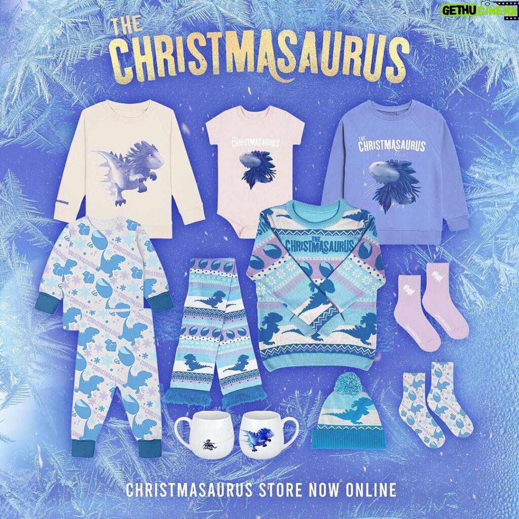 Tom Fletcher Instagram - The Christmasaurus Store is now online 🦖 Head over to the link in my bio for some Christmassy treats!