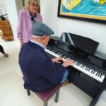 Tom Fletcher Instagram - Today we are celebrating my grandad’s 90th birthday. All the family got together at the weekend, which itself was a rare, magic moment, but it was made even more special when, just before leaving, the birthday boy himself sat down at the piano and gave us a song. Whether or not he chose to play “As Time Goes By” intentionally or not, he couldn’t have picked a more appropriate song. It had Nan dancing and us all gathered around the piano. Happy birthday grandad. X