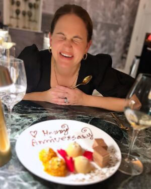 Tom Fletcher Instagram - 20 years of sitting across from this beautiful face. Happy anniversary, honey. Love you. X @mrsgifletcher