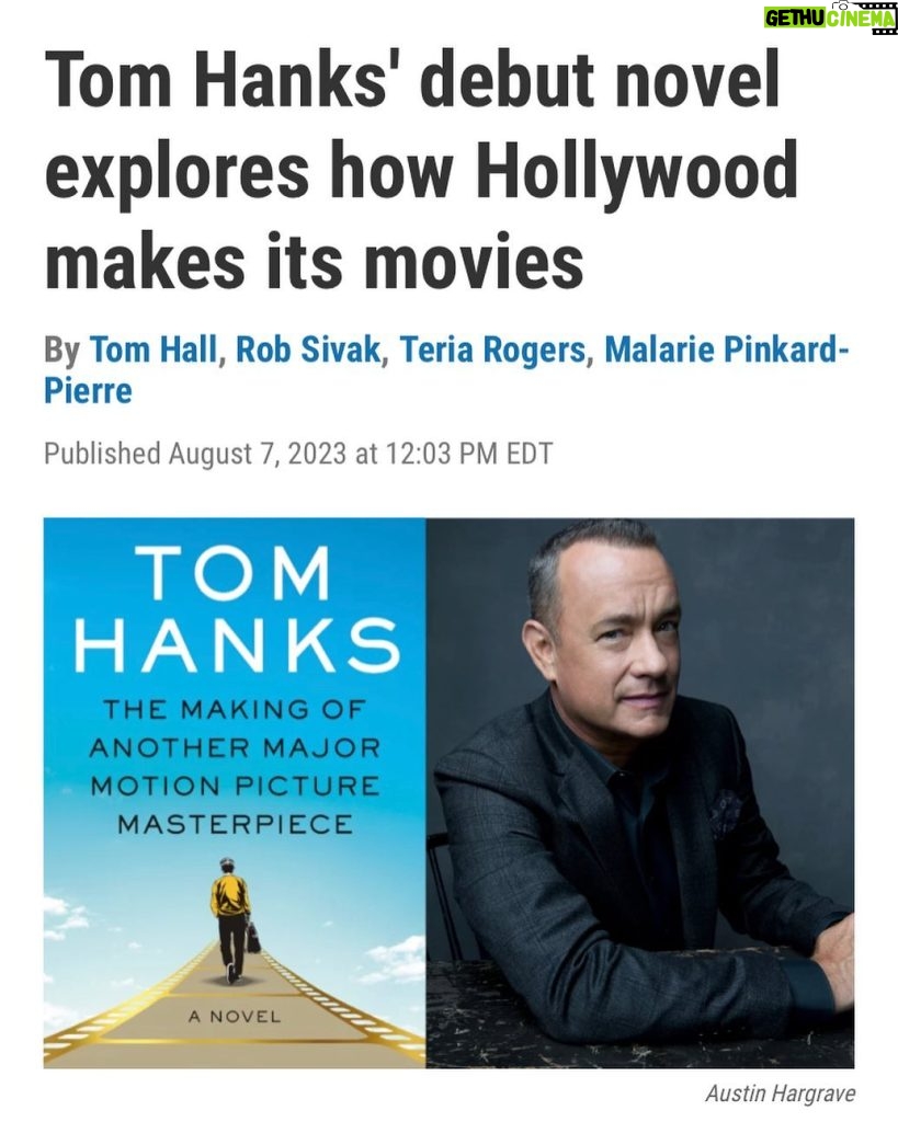 Tom Hanks Instagram - I enjoyed this talk with Tom Hall, but did not get a tote bag! No worries! Still a fan of WYPR outta Baltimore… Hanx Link in bio!