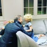 Tom Hopper Instagram - I love my job, I love working, love every aspect of it. But nothing beats coming home to my faves after being away filming for long periods. Seeing their little faces when I walk through the door to our home, having those cuddles again is the BEST feeling in the world 🥰🥰🥰 Most importantly….is that Truly must immediately tell me about her beautiful dress 😅