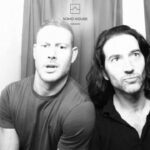 Tom Hopper Instagram - One inch apart social distancing....standard 2021 reaction. Bromance mode....ENAGAGE! @luke_j_roberts @sohohouse Soho House Toronto