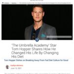 Tom Hopper Instagram - I had the opportunity to have some honest, fantastic chats with @people @askmen and @purewow about my journey with fad diets, fitness and health. How could I not talk about @viome and how it completely changed the way I now work with my body to stay optimal, and keeping mine and my families health in balance. So excited for our partnership and our quest to help billions with their health 💪🏼