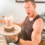 Tom Hopper Instagram - Big thank you to you all for all the lovely birthday wishes yesterday! @laurahopperhops made me the BEST sugar free birthday cake!.... but then Truly Scrumptious stole my moment of glory by BLOWING OUT MY BIRTHDAY CANDLES!!