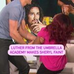 Tom Hopper Instagram - So this is what happens when they don’t see the accent coming… @tom.hopperhops @sherylunderwood #TheTalk #umbrellaacademy