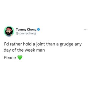 Tommy Chong Instagram - Peace and love man ✌️💚
@tommychongcannabis