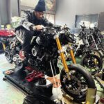 Tomoya Nagase Instagram - @joyridespeedshop @rough_motorcycle_garage @challenger_brigade @avcc_info @yoshimura_japan_official #古墳シート #mk2 #制作 #47
