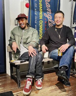 Tomoya Nagase Instagram - @berberjin_harajuku 
#25周年
@berberjin1 
@yuttan1977 
#スマイル
#以上