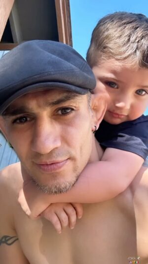 Tony Ferguson Instagram - “Daddy Loves You My Blue Eyed Baby💙Boy” Everything We Do We Do For Ewe🐑You Boys 🥇We Love You Forever Plus A Day Times Infiite ✨ & Back Again, Gettin’ Big Quick Kid, Love You My Mini🦹🏼‍♂️Me- Dad 🦹‍♂️
-Team El Cucuy- Remember To # UnplugGoOutside -Champ 🌱 -CSO-🇺🇸🏆🇲🇽