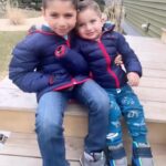Tony Ferguson Instagram - “The Dynamic🥇Duo” My Blue💙Eyed Baby💙Boys 🫵😎 You Make Me Smile & Want To Go Fu-k Sh-t Up ❤️‍🩹 Love You My MiniMe’s- Me -XTA2- Hometeam 🇺🇸🏆🇲🇽 # Heart💙Breakers # GettingBigQuick 🏎️💨🍃