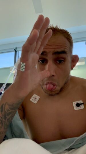 Tony Ferguson Instagram - “Tunnel🧪Vision” A Week Before Thanksgiving I Fucked My Shit Up During A Practice Sesh, MCL Tear. I Kept It To Myself & Put It Behind Me Til After The Fight. I Trained Like No One Knew, Shit Hurt So Good. Three Weeks Before Fight Time Told A Few Of My Crew🍃 Nothing Changed. I Recently Took Care Of My Leg (My MCL) & Had Surgery Last Thursday One Week After My Elbow/Arm Surgery (Both Arthroscopy’s). Thought I Would Get Them Both Done & Double-Down. Got It Over W/ So I Can Do What I Do Best. 🚣‍♂️💨🍃 Beyond Rage Is An Understatement… I Feel No Despair, Just Repair,.. All Of It🍃 -Champ ⚔️👓 -CSO- 🇺🇸🏆🇲🇽 # 2 Weeks/1Week Post-Op # BeTheExample # NoExcuses 🕊️ NoPainNoGain MF’s # HealingFast # Proverbs24:16