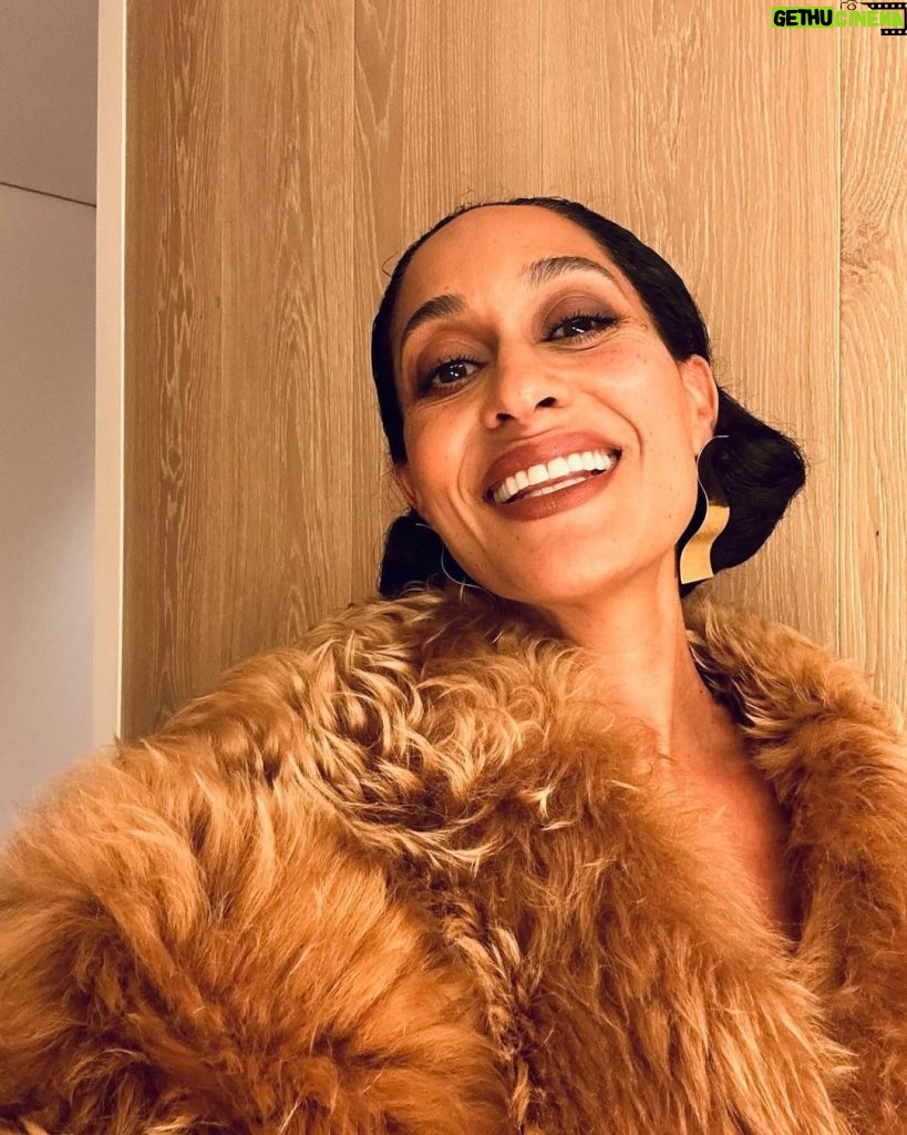 Tracee Ellis Ross Instagram - I reached into my Rich Auntie Bag for @15percentpledge Gala and let me tell you something: wearing this glorious faux fur as a dress while going through “the change” was a bold choice 🥵🤣More to come about last night. It was really moving and fun and important all in one. Thank you @emmagrede @aurorajames for all that you are doing and for naming me a trailblazer. Thank you @naivashaintl @miayang_mua for this beautiful glam and @karlawelchstylist for being the best fashion play partner! Gosh do we have fun!