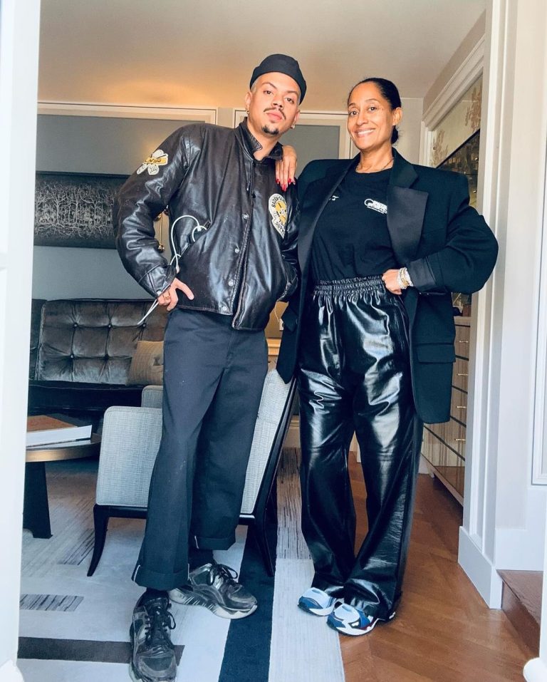Tracee Ellis Ross Instagram - Brother Sister fashion vibes. Thank you @ysl. Paris, France