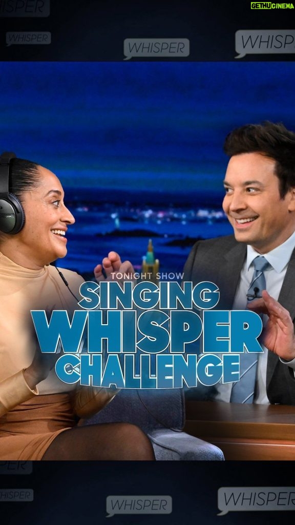 Tracee Ellis Ross Instagram - Singing Whisper Challenge w/ @traceeellisross! #FallonTonight The Tonight Show Starring Jimmy Fallon