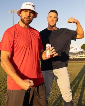 Travis Kelce Instagram - 🗣️All Rise!! Stay tuned + follow our energy drink @ashocenergy for some more of this 🔥🔥🔥content 👀 #TeamAccelerator