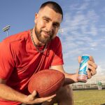 Travis Kelce Instagram - 🔋 ACCELERATOR GIVEAWAY 🔋 Want to stay fueled and refreshed all summer? For a chance to win a summer supply of Rocket Pop Accelerator and a custom cooler:   🔋 Follow me + @drinkaccelerator 🔋 Tag a friend who could use some energy 🔋 Check @drinkaccelerator’s story on 8/17 for winner   Be sure to grab a can from a @hyvee near you #TeamAccelerator