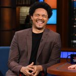 Trevor Noah Instagram - When @usher starts Ushering, all bets are off. #Colbert Ed Sullivan Theater