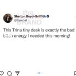 Trina Instagram - WOWWWW 💜🧡💙🥹 #tinydesk